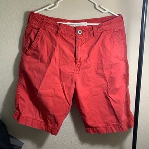 Red cargo men pants